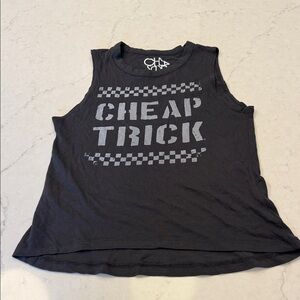 Chaser Cheap Trick Band Women's Black Sleeveless Top Size Small
